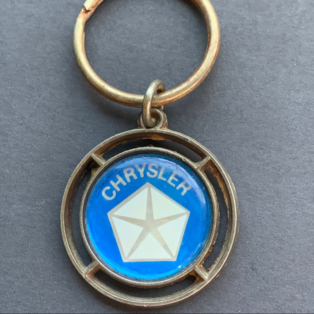 CHRYSLER🎄Vintage Brass Keychain🎄Ornament